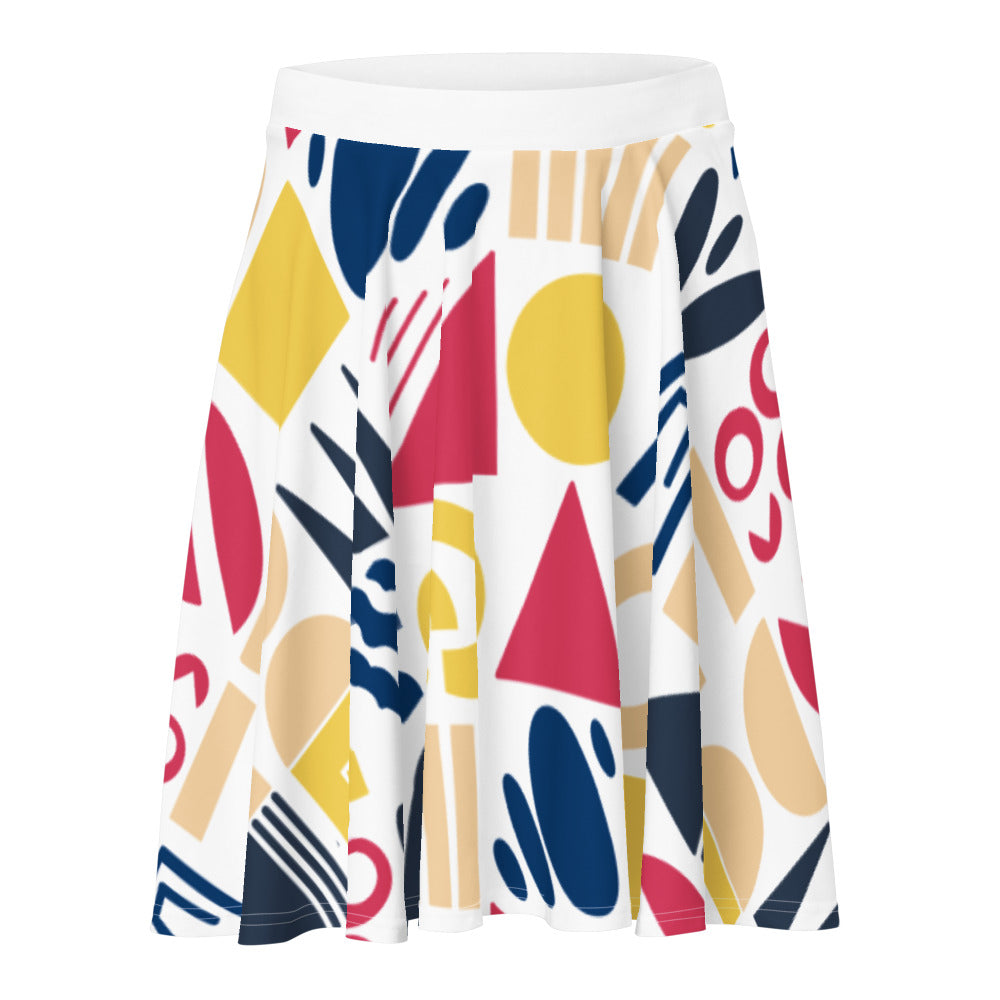 Fun Shapes - Skater Skirt - Skirts- Print N Stuff - [designed in Turku FInland]