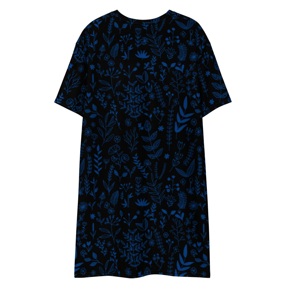 Wild flowers - T-shirt dress - T-Shirt Dress- Print N Stuff - [designed in Turku FInland]