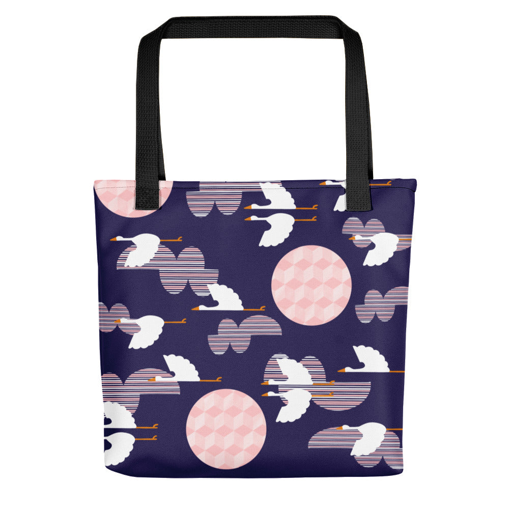 Midnight Storks - Tote bag - Bags- Print N Stuff - [designed in Turku FInland]