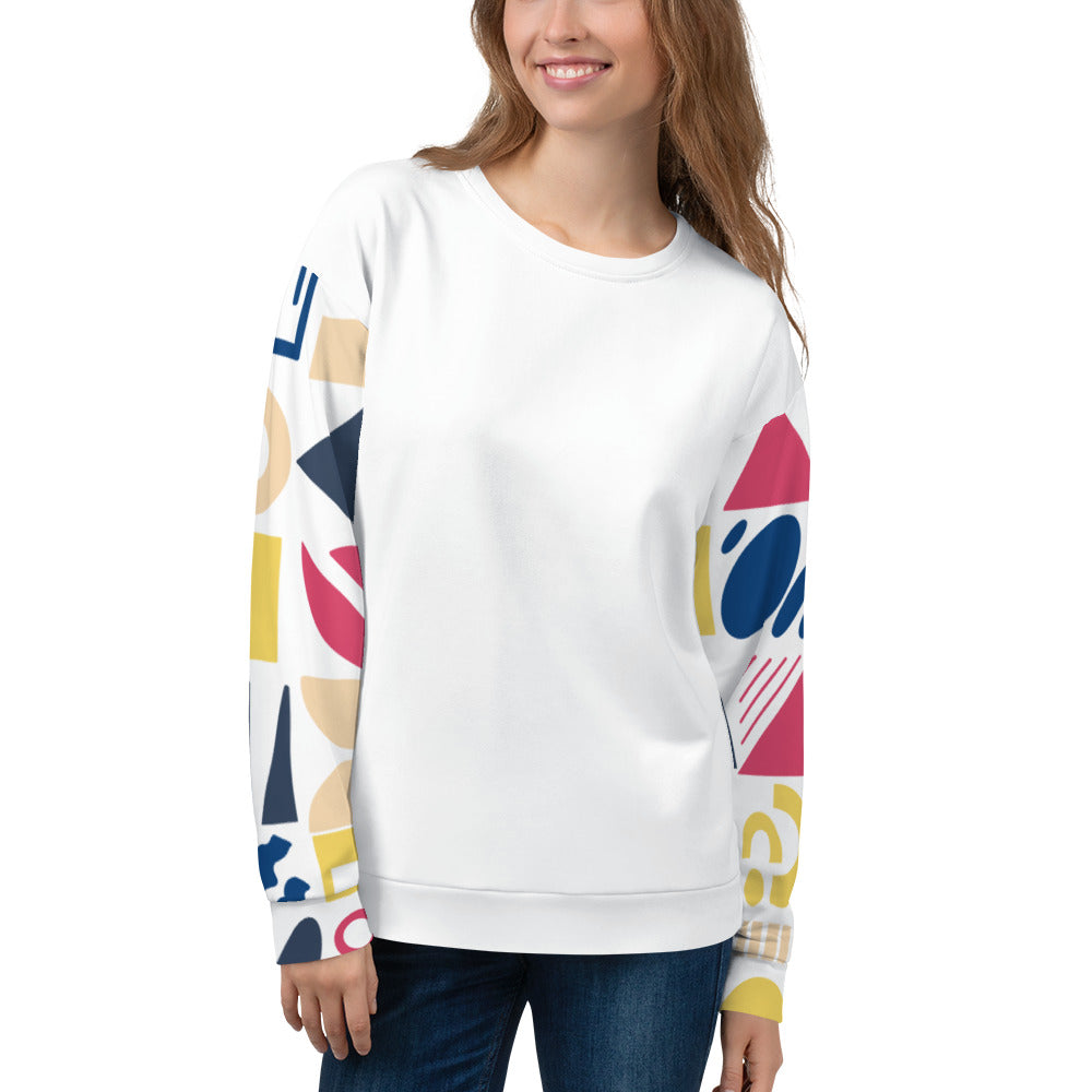 Fun Shapes - Unisex Sweatshirt - Long Sleeve- Print N Stuff - [designed in Turku FInland]