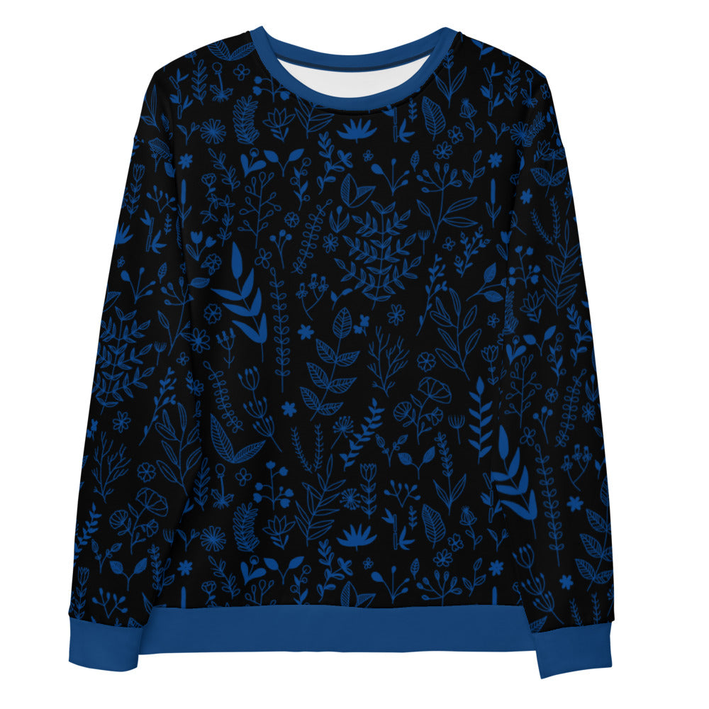 Wild flowers - Unisex Sweatshirt - Long Sleeve- Print N Stuff - [designed in Turku FInland]