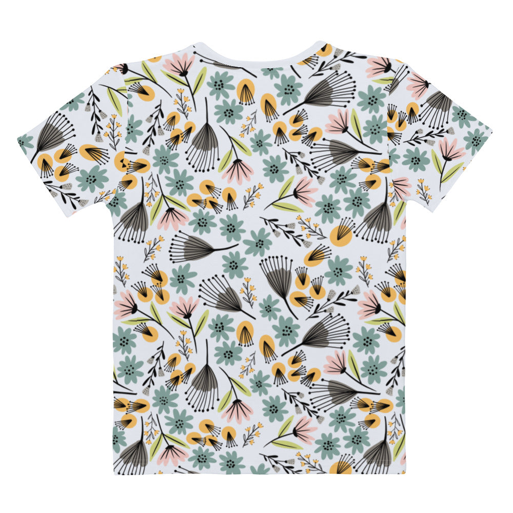 Summer Flowers - Women's T-shirt - Shirts & Tops- Print N Stuff - [designed in Turku FInland]