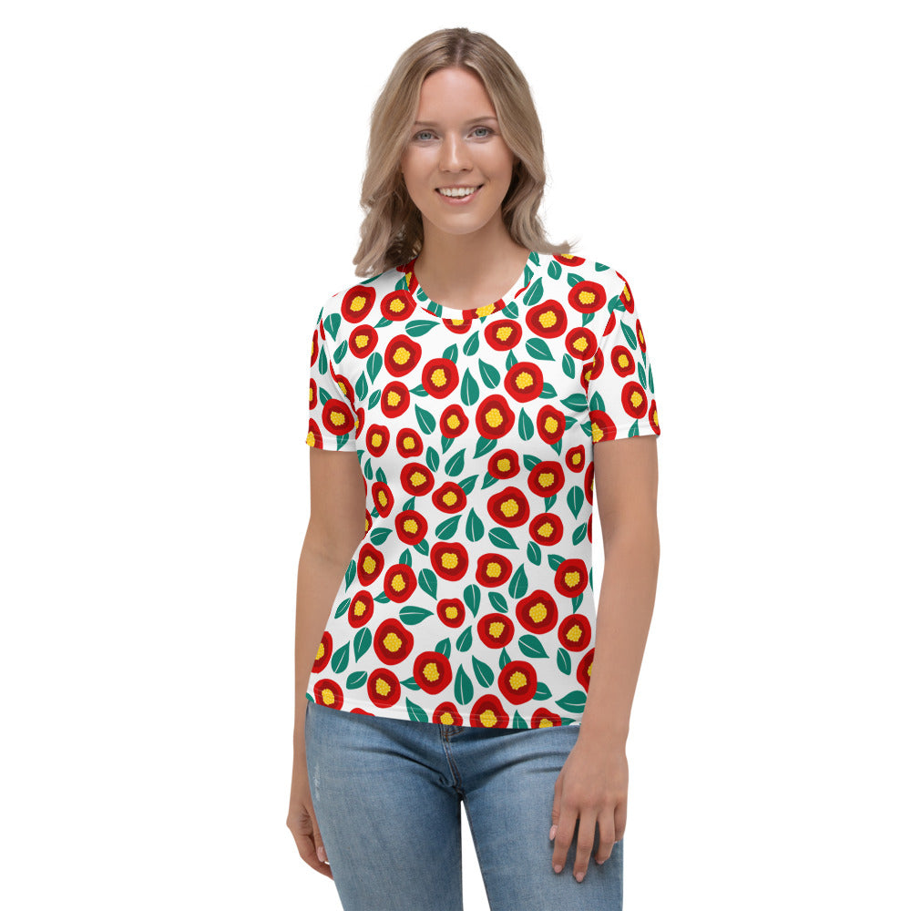 Summer poppies - Women's T-shirt - Shirts & Tops- Print N Stuff - [designed in Turku FInland]