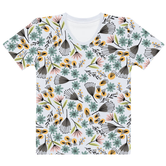 Summer Flowers - Women's T-shirt - Shirts & Tops- Print N Stuff - [designed in Turku FInland]