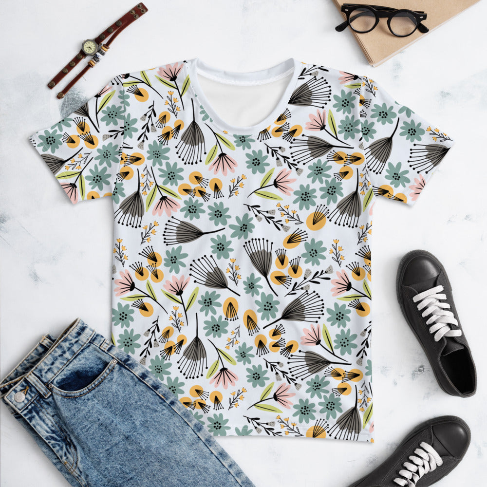 Summer Flowers - Women's T-shirt - Shirts & Tops- Print N Stuff - [designed in Turku FInland]