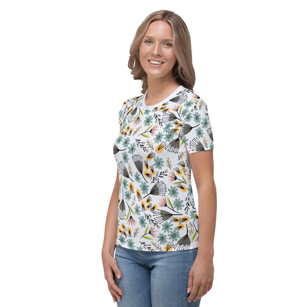 Summer Flowers - Women's T-shirt - Shirts & Tops- Print N Stuff - [designed in Turku FInland]