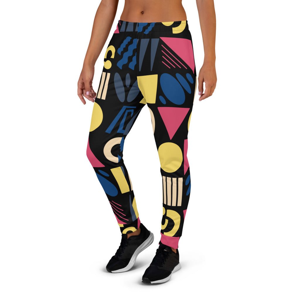 Fun Shapes - Women's Joggers - Joggers- Print N Stuff - [designed in Turku FInland]