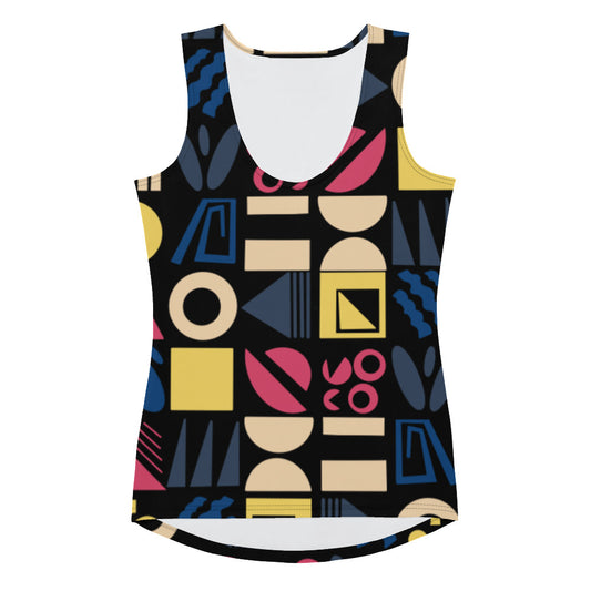 Fun Shapes - Sublimation Cut & Sew Tank Top - Shirts & Tops- Print N Stuff - [designed in Turku FInland]