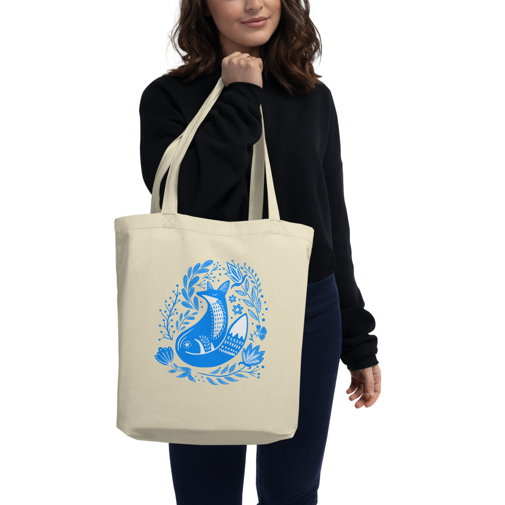 Forest Fairytales- The fox - Eco Tote Bag - Bags- Print N Stuff - [designed in Turku FInland]