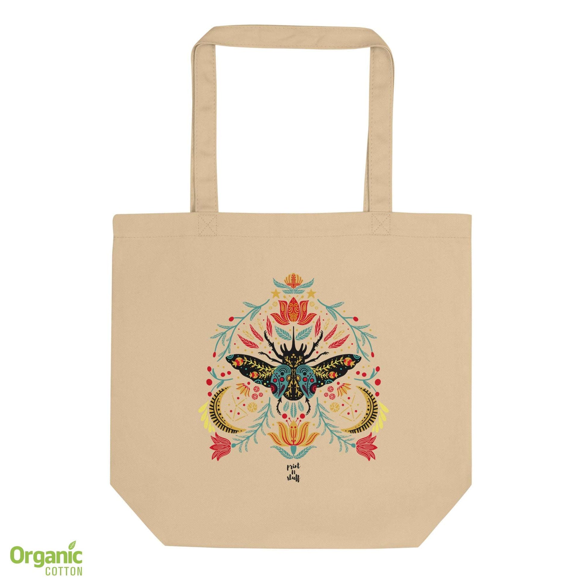 Enchanted beetle - Eco Tote Bag - Bags- Print N Stuff - [designed in Turku FInland]