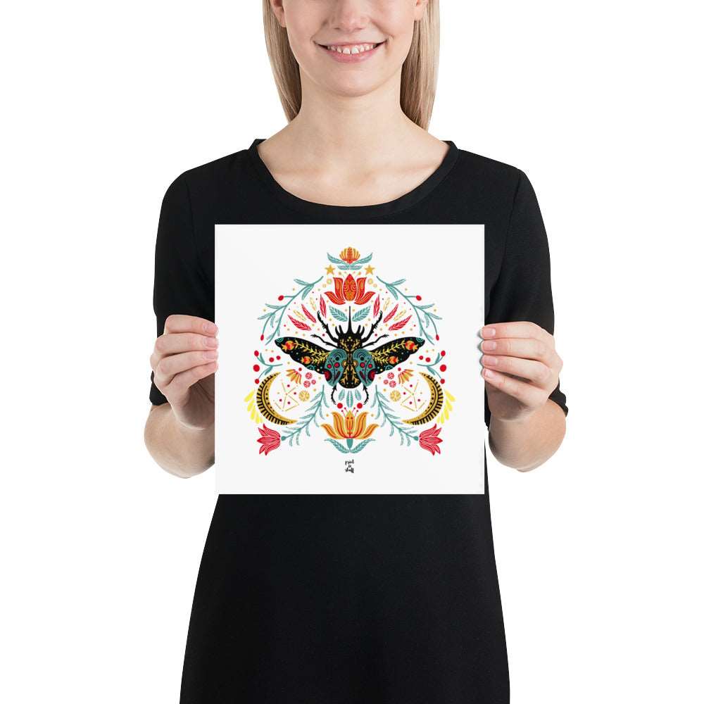 Enchanted beetle - Poster - Posters and cards- Print N Stuff - [designed in Turku FInland]