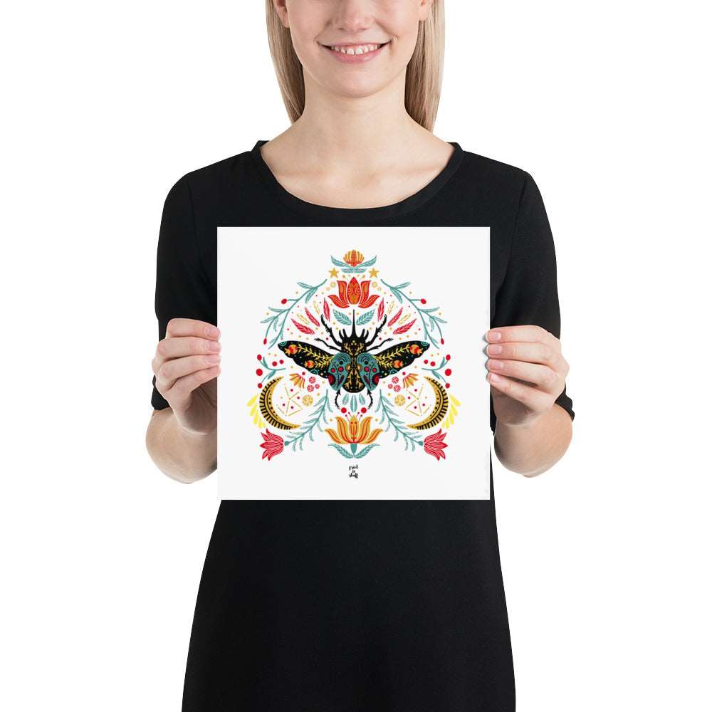 Enchanted beetle - Poster - Posters and cards- Print N Stuff - [designed in Turku FInland]