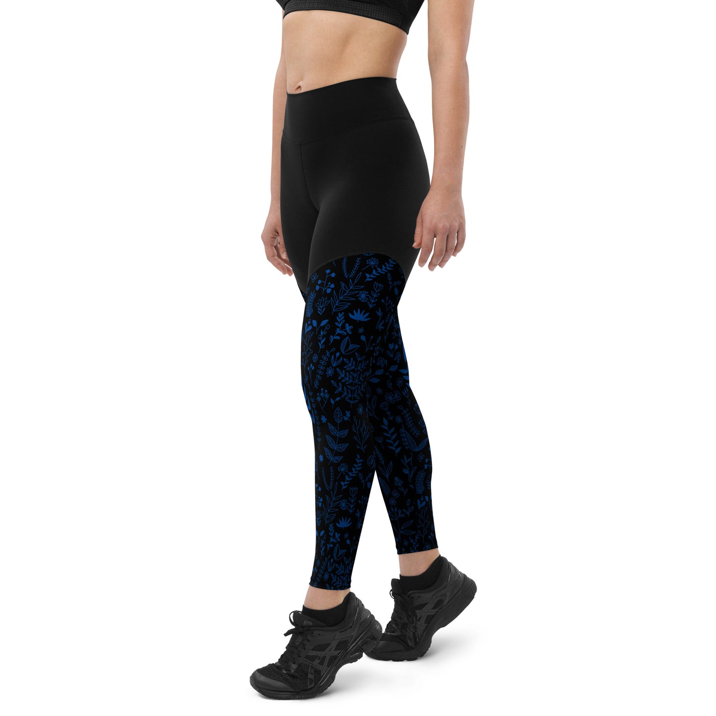 Wild flowers - Sports Leggings - Leggings- Print N Stuff - [designed in Turku FInland]