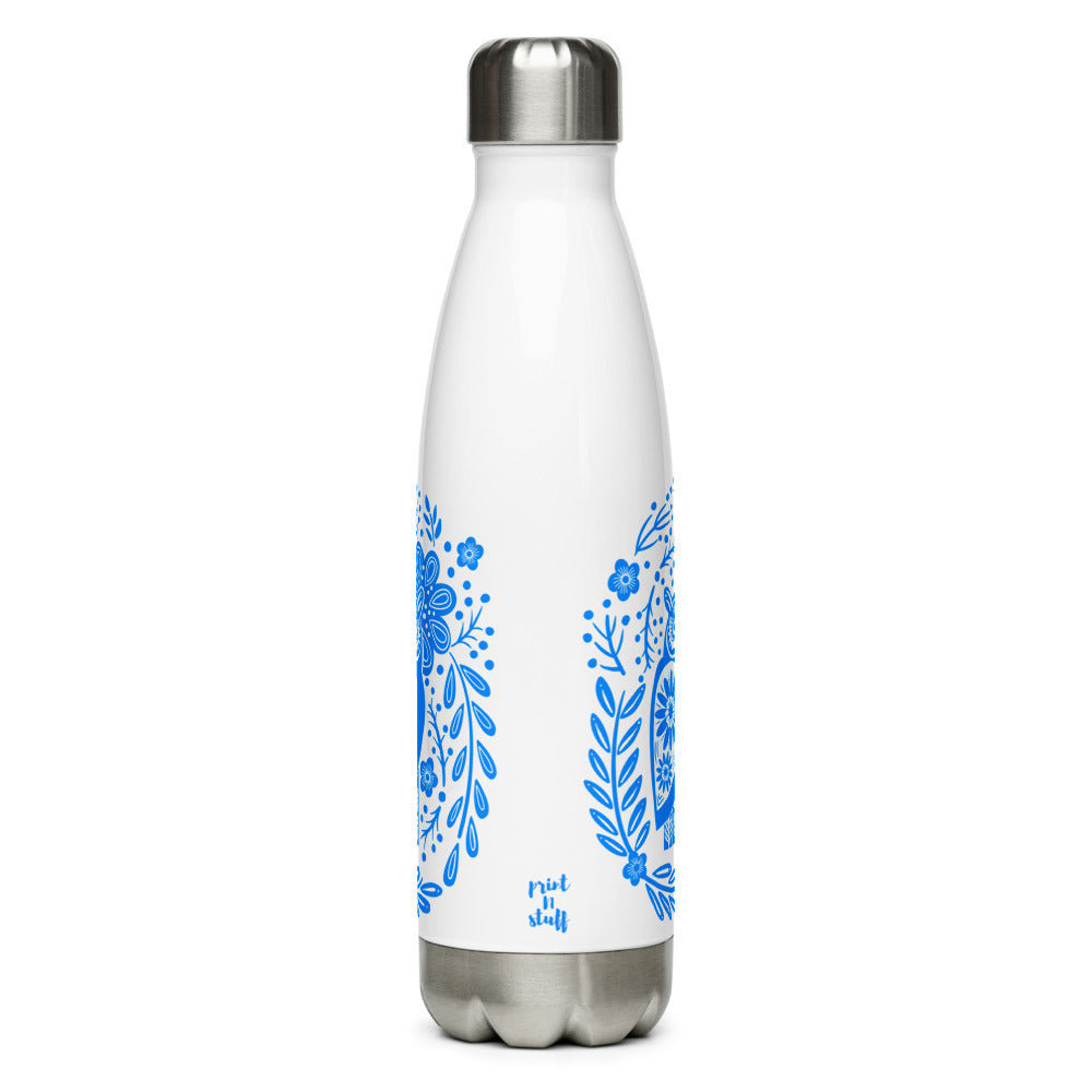 Forest Fairytales - The owl - Stainless Steel Water Bottle - Water Bottles- Print N Stuff - [designed in Turku FInland]