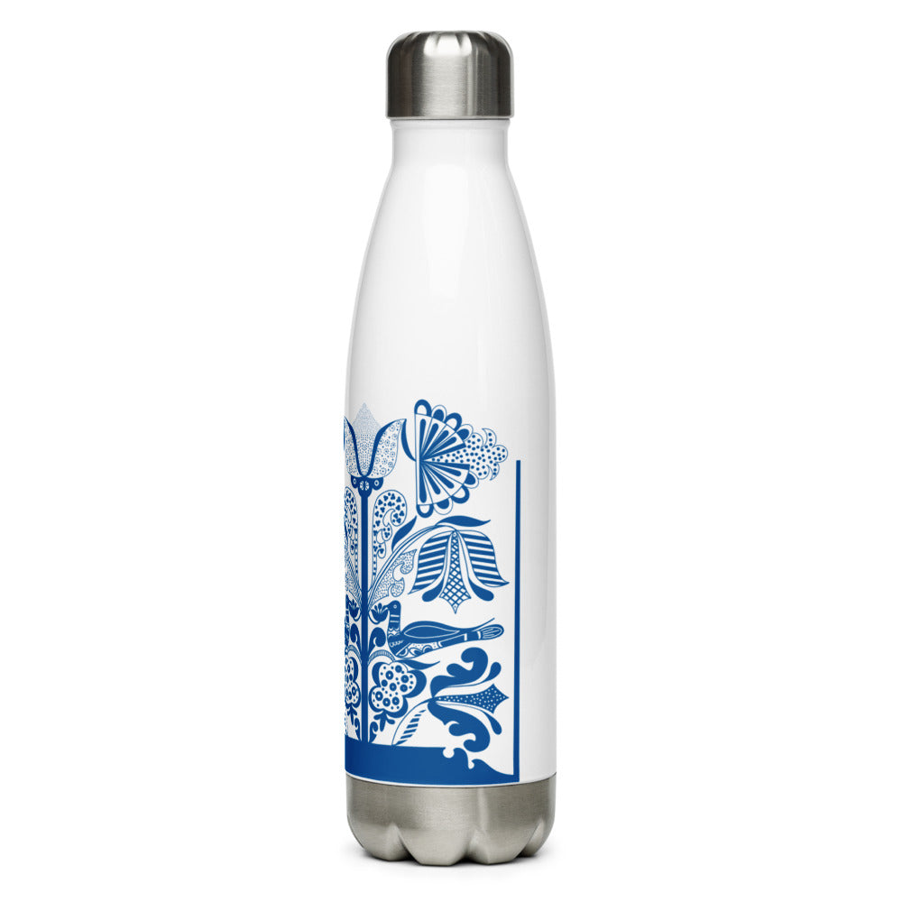 Lovely doves - Stainless Steel Thermos Water Bottle - Water Bottles- Print N Stuff - [designed in Turku FInland]