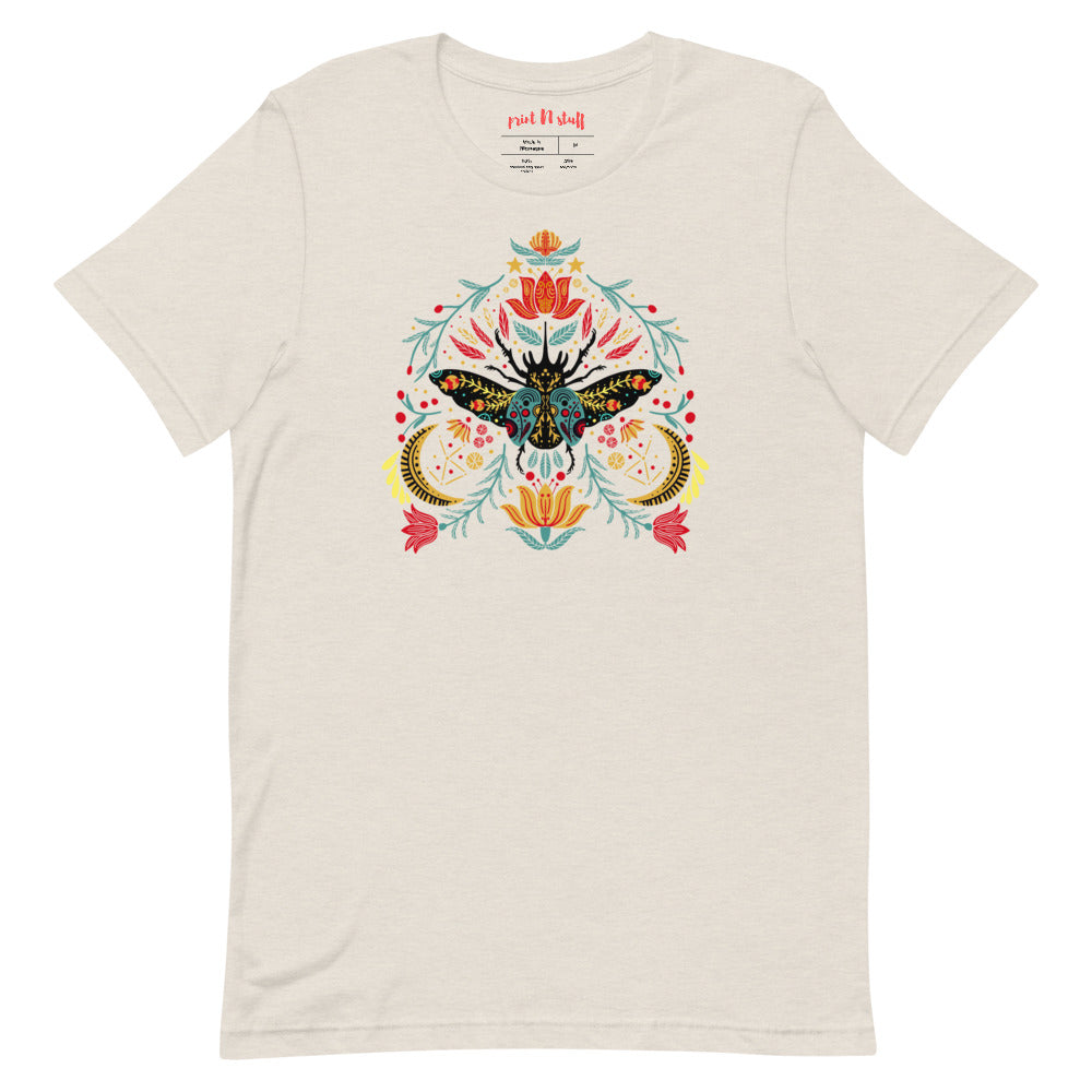 Enchanted beetle - Short-Sleeve Unisex T-Shirt - Shirts & Tops- Print N Stuff - [designed in Turku FInland]