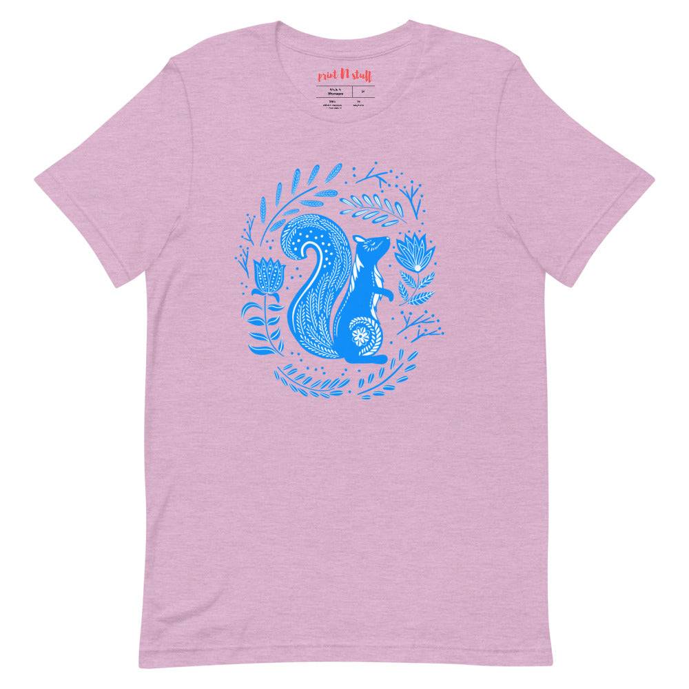 Forest Fairytales - The squirrel - Short-Sleeve Unisex T-Shirt - Shirts & Tops- Print N Stuff - [designed in Turku FInland]