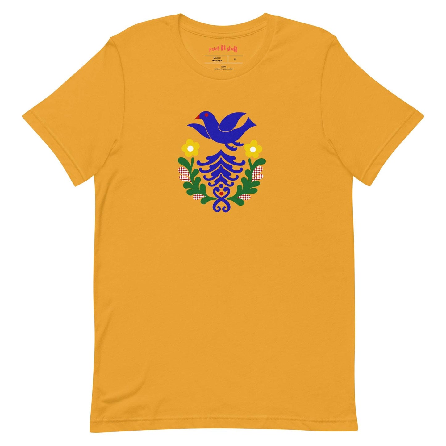 Folk Birds 1.2 - Unisex t-shirt - Shirts & Tops- Print N Stuff - [designed in Turku FInland]