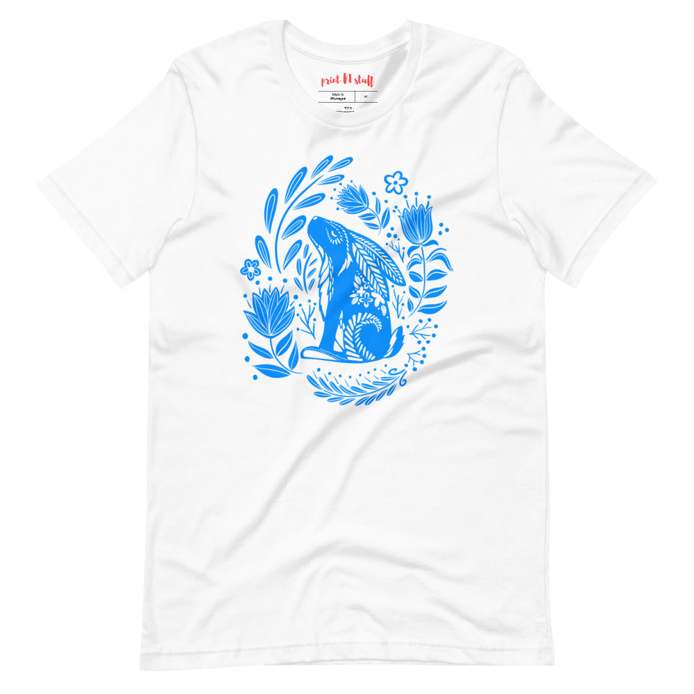 Forest Fairytales - The bunny - Short-Sleeve Unisex T-Shirt - Shirts & Tops- Print N Stuff - [designed in Turku FInland]