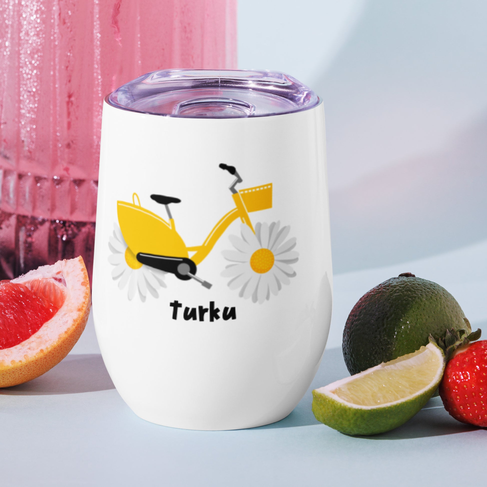 Turku City - Drink tumbler - Water Bottles- Print N Stuff - [designed in Turku FInland]
