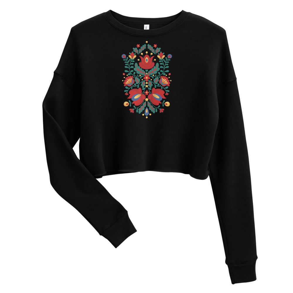 Folklore 2.0 - Crop Sweatshirt - Long Sleeve- Print N Stuff - [designed in Turku FInland]